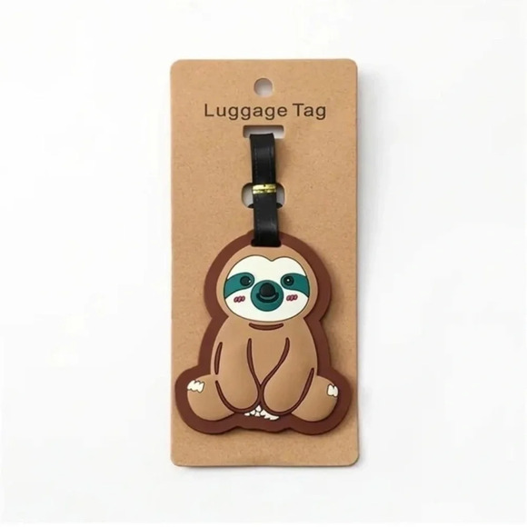 NWT Cute Sloth Luggage Tag - Picture 1 of 4